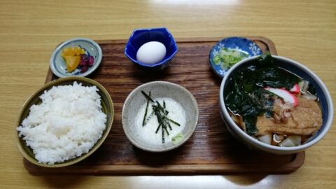 甑庵のきしめん定食