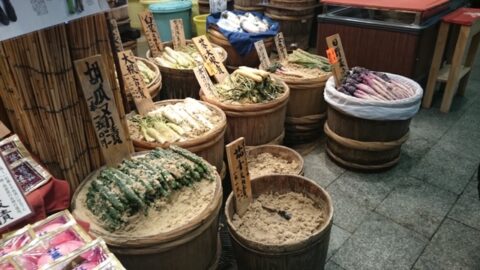 買い物しやすい錦市場の店頭
