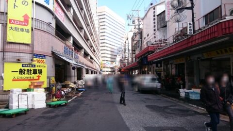 柳橋中央市場の風景