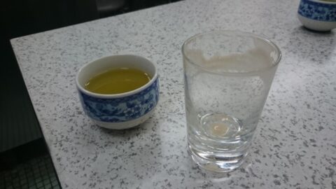 ミルクコーヒー後のお茶