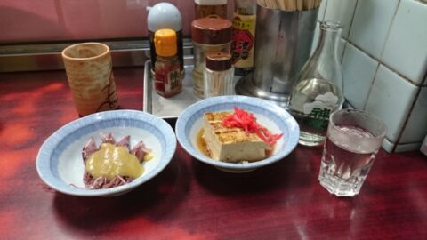 江戸川での朝酒一式