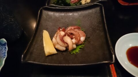 長生庵のイカ料理