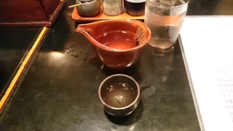 長生庵での熱燗
