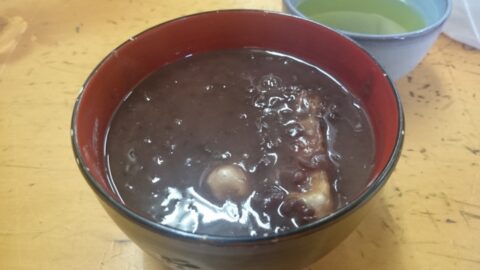 焼き餅入りのつぶしるこ
