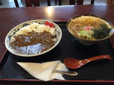 そば光のカレーたぬきそばセット