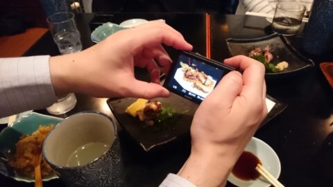 つきじろうさんの写真撮影風景