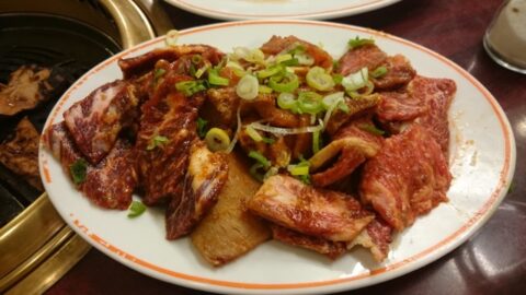 焼肉らく楽の豚肉