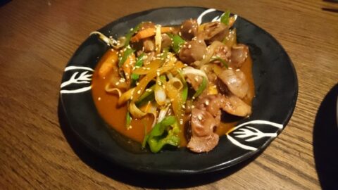 かんから家の砂肝炒め