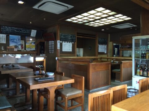 長寿庵の店内