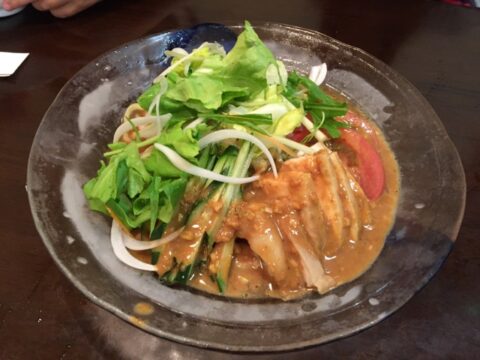 孫ちゃん食堂の棒棒鶏冷麺