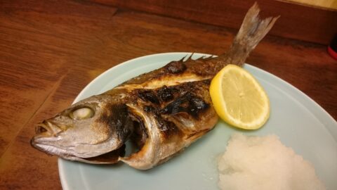 旬を先取りしたイサキ塩焼き
