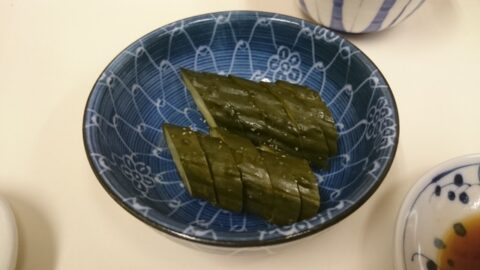 天房のきゅうりの糠漬け