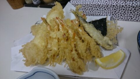天房の天ぷら盛り合わせ