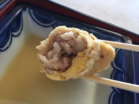 卵焼きと豚肉の小鉢