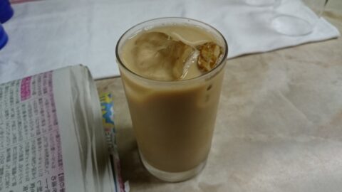 愛養のアイスミルクコーヒー