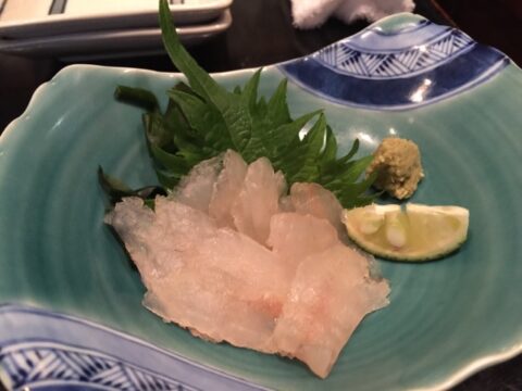 長生庵のキス昆布締め
