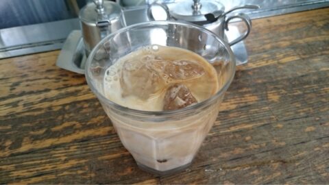 ミルクたっぷりのアイスコーヒー