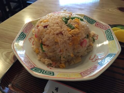 ナルトと筍入りのチャーハン