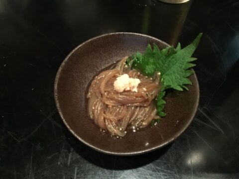 長生庵の付け出しホタルイカ