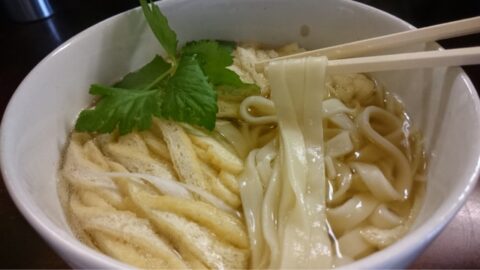 関西風出汁のきしめん