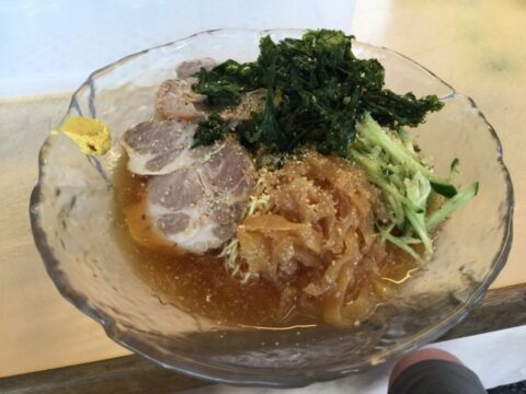 焼ばら海苔入り冷やし中華