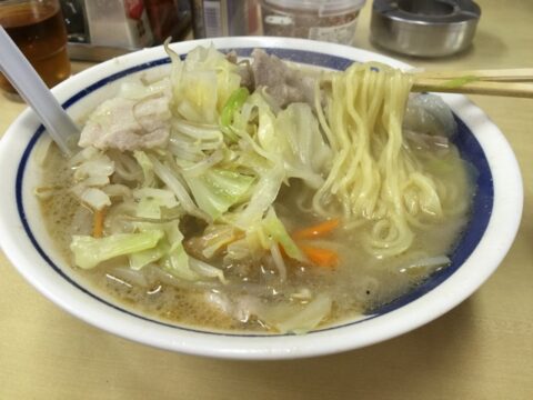 野菜の甘みが出たタンメン