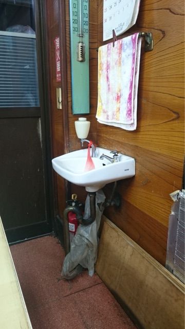 やしろ食堂の手洗い場