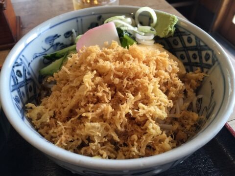 山盛りの冷やしタヌキ