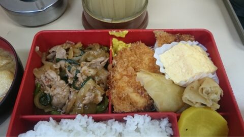 チキンカツとスタミナ焼きの弁当