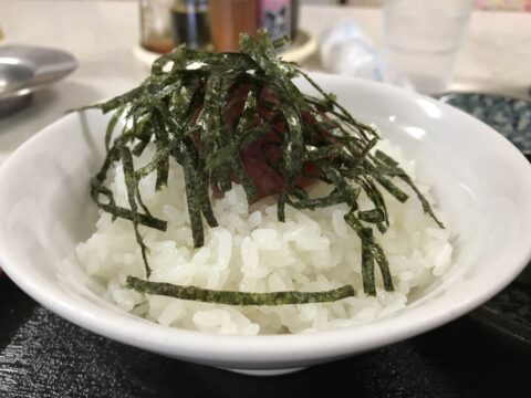 メニュー裏面の本日のおすすめ