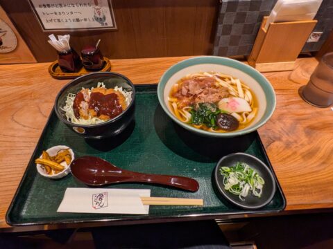 宮きしめん 味噌カツセット きしめん 名古屋めし