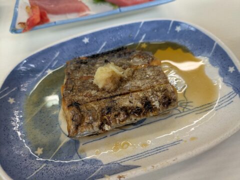 太刀魚の炭火焼き