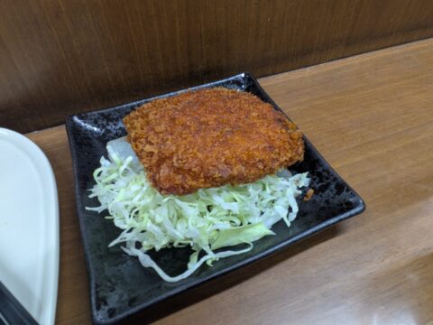 佐野屋のポテサラハムカツ