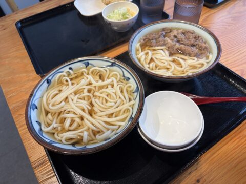 日和製麺 春日井店のかけうどんと肉うどん|黄金出汁の名古屋らしい柔めの麺