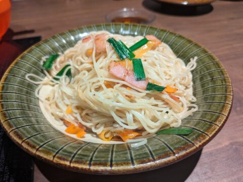 ゆうなんぎい東桜別邸のソーミンチャンプルー