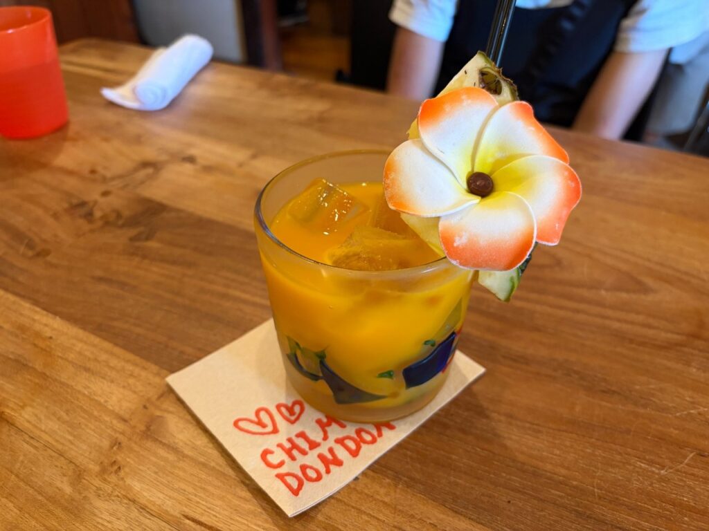ちむどんどんのアップルマンゴージュース