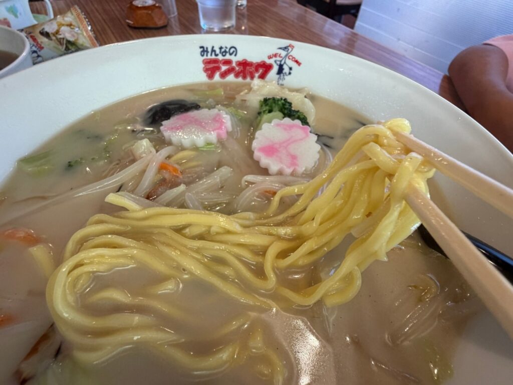 テンホウメンの太麺